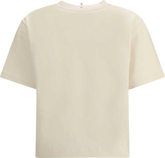 Tricouri Moncler Grenoble Cotton T-shirt with embossed logo 034 Femei (BM 19148267) 2