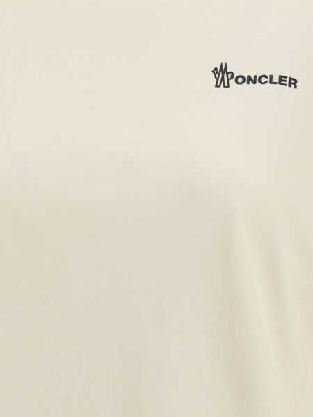 Tricouri Moncler Grenoble Cotton T-shirt with embossed logo 034 Femei (BM 19148267) 3