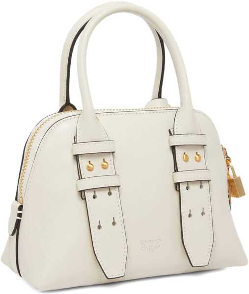 Genti de mana Pinko Mini Escape Handbag BIANCO SETA - MATT GOLD Femei (BM 19148309) 2