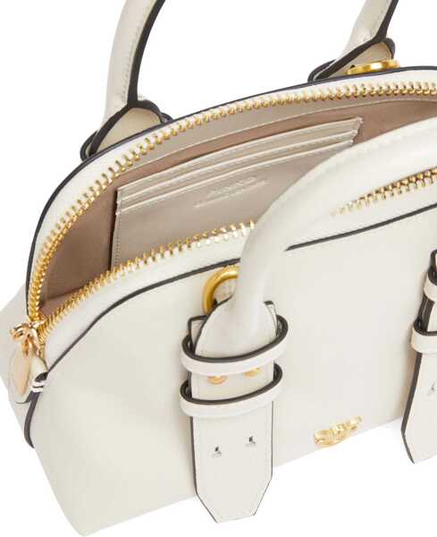 Genti de mana Pinko Mini Escape Handbag BIANCO SETA - MATT GOLD Femei (BM 19148309) 4