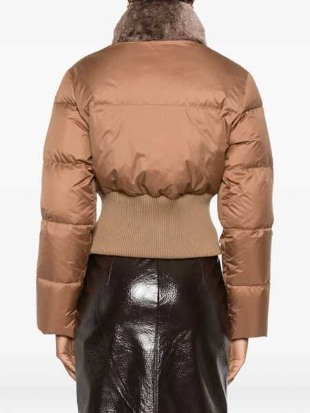 Geci de iarna Fendi Cropped Down Jacket with Shearling lining CAMEL-25 Femei (BM 19148318) 4