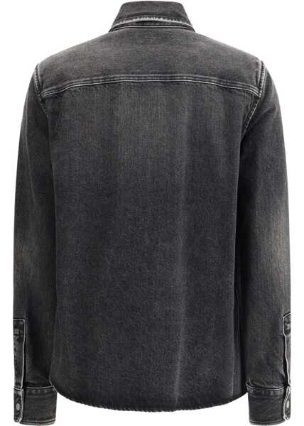 Camasi casual Jacob Cohen Western Shirt in Cotton and Lyocell Denim MEDIUM BLACK Femei (BM 19148510) 2