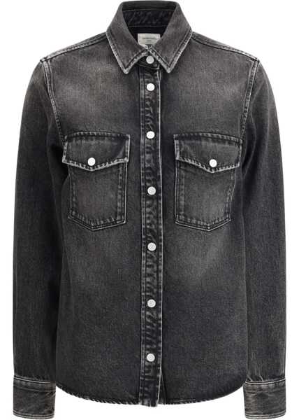 Camasi casual Jacob Cohen Western Shirt in Cotton and Lyocell Denim MEDIUM BLACK Femei (BM 19148510) 1