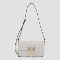 Genti de umar Pinko White Leather Shoulder Bag Femei