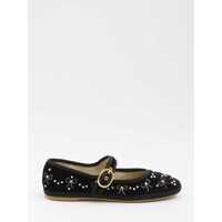 Balerini Endouce Velvet Mary-Jane Ballerina Flats Femei