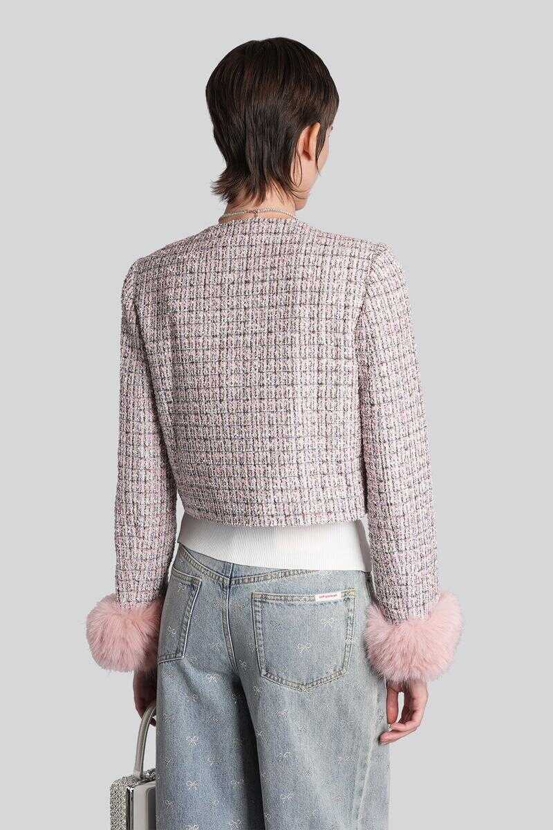 Geci Self-Portrait Self-Portrait Casual Jacket Pink Femei (BM 19150050) 3