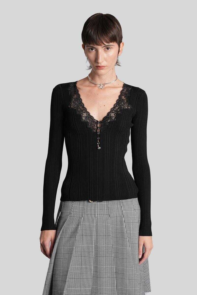 Topuri Self-Portrait Self-Portrait Topwear Black Femei (BM 19150068) 1