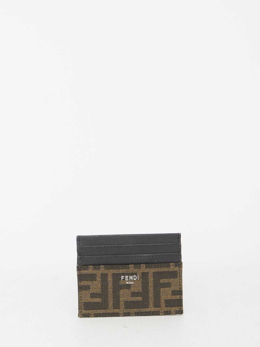 Portofele Fendi Ff Cardholder BROWN Barbati (BM 19150566) 1