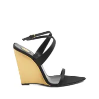 Pantofi cu toc Saint Laurent "Salomé" Sandal With Wedge Femei