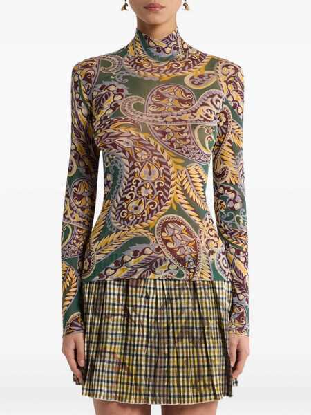 Topuri ETRO Etro High-Neck Top With Paisley Pattern MULTICOLOUR Femei (BM 19150971) 2