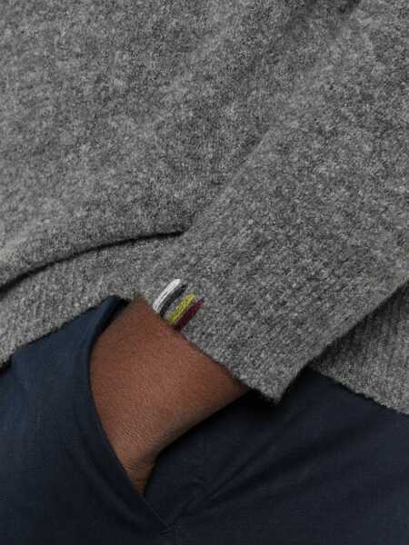 Pulovere Alpha Studio Alpha Studio Grey Turtleneck Sweater GREY Barbati (BM 19151532) 5