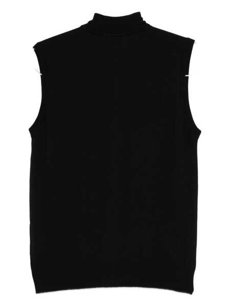 Pulovere Alpha Studio Alpha Studio Black Knitted Vest Black Barbati (BM 19151541) 2