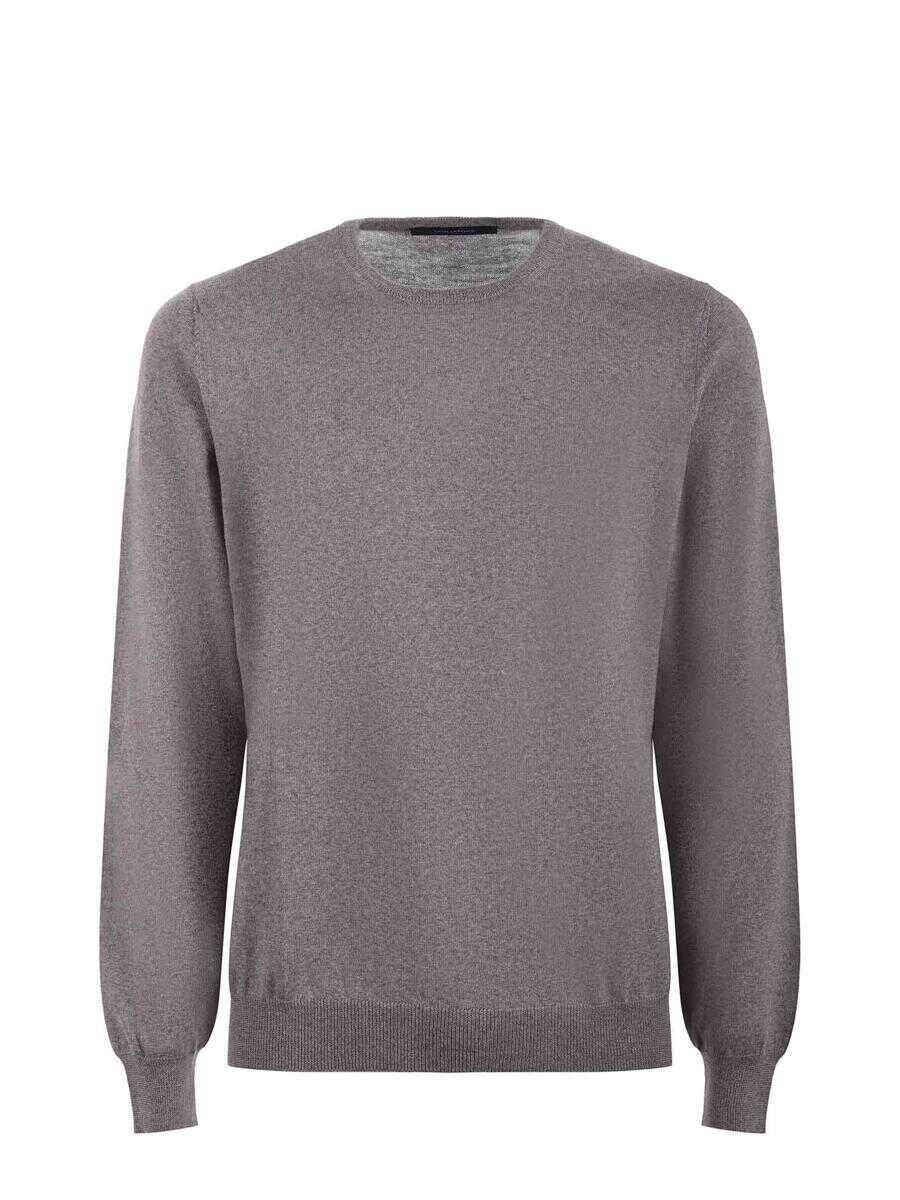 Pulovere Tagliatore Tagliatore  Sweaters TORTORA MELANGE Barbati (BM 19153632) 1