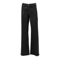 Blugi drepti LOTTA Coated Black Femei