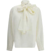 Camasi casual Taffeta Shirt with removable bow Femei