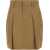 Brunello Cucinelli Pleated cotton short Skirt CAMMELLO