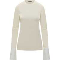 Pulovere casual Nora Jumper with buttoned Shirt cuffs Femei