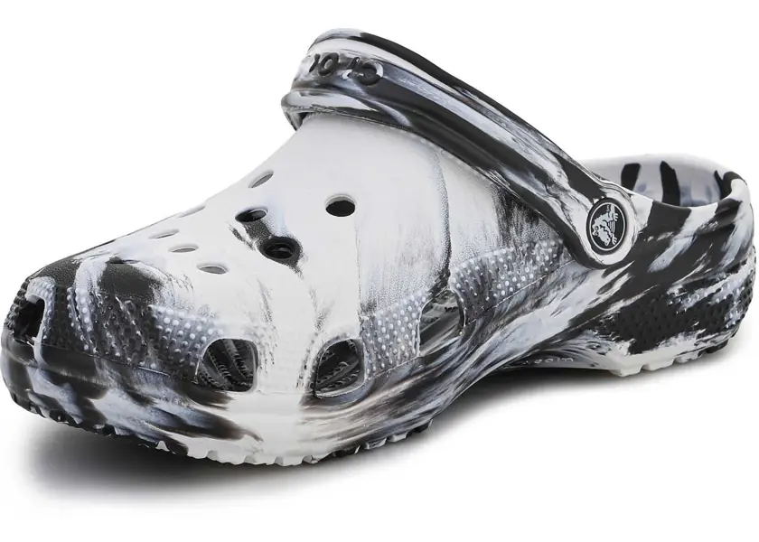 Saboti Crocs Classic Marbled Clog Black/White Barbati (BM 19155675) 3