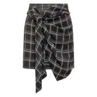 Fuste Isabel Marant Isabel Marant Plaid Skirt With Front Knot Femei