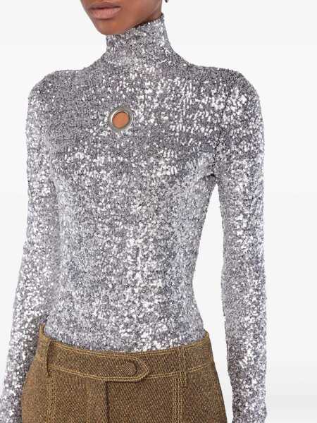 Pulovere RABANNE Rabanne Sequin Sweater SILVER Femei (BM 19157181) 5