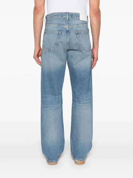 Blugi SUNFLOWER Blue Jeans With Belt Loops And Logo Patch On The Rear In Denim Man BLUE Barbati (BM 19157649) 4