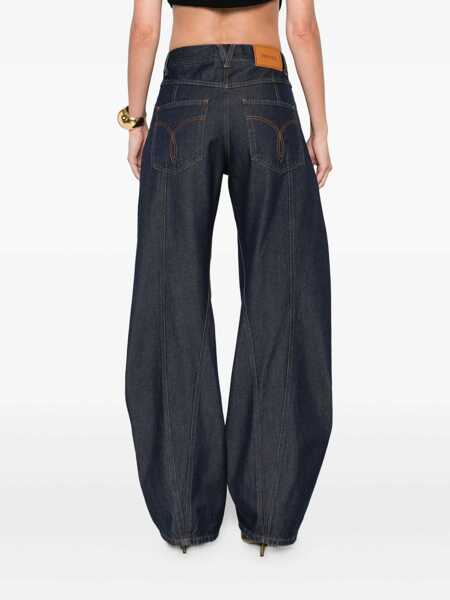 Blugi Versace Versace Boyfriend Jeans BLUE Femei (BM 19158453) 4
