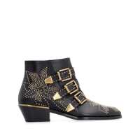 Bocanci Chloé Studded Leather Ankle Boots Femei