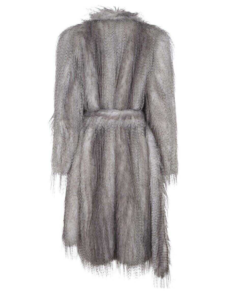 Paltoane GIUSEPPE DI MORABITO Giuseppe Di Morabito  Coats Grey Femei (BM 19159767) 3