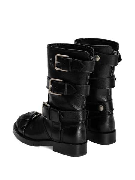Bocanci Dolce & Gabbana Dolce & Gabbana Black Leather Boots Black Femei (BM 19159974) 3