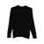 Daniele Alessandrini Daniele Alessandrini Black Ribbed Crewneck Sweater Black