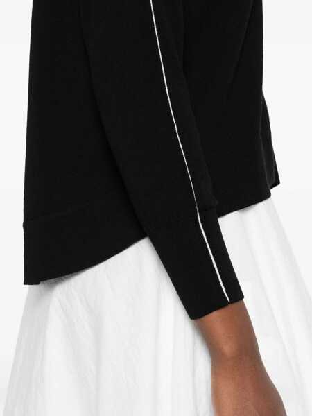 Cardigane Alpha Studio Alpha Studio Black Long-Sleeve V-Neck Cardigan Black Femei (BM 19160526) 5