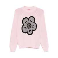 Pulovere Kenzo Kenzo Pink Sweater With Jacquard Flower Femei