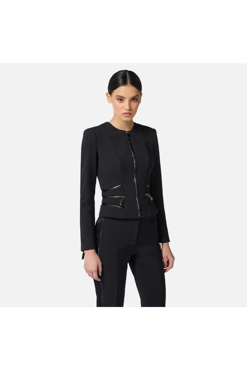 Sacouri Elisabetta Franchi Elisabetta Franchi Blazers Black Femei (BM 19160799) 4