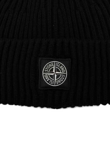 Sepci Stone Island Stone Island Rws Knitted Cap Black Barbati (BM 19161339) 2