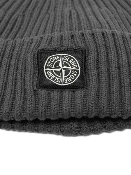 Sepci Stone Island Stone Island Rws Knitted Cap LEAD GREY Barbati (BM 19161342) 2
