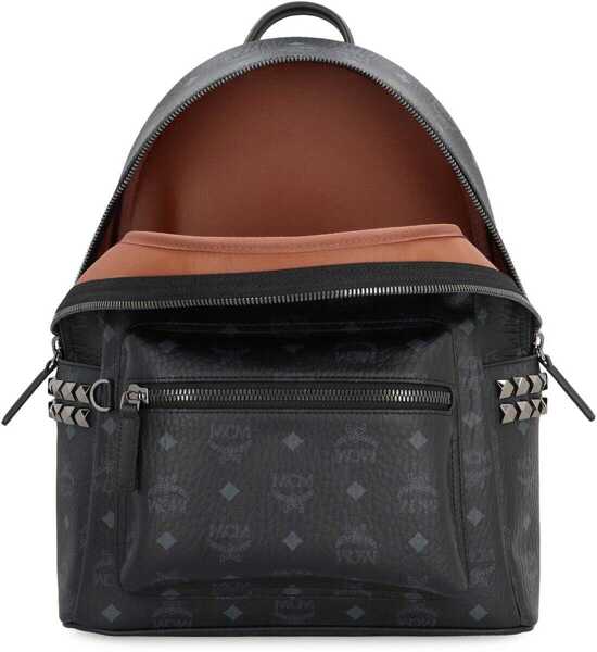Rucsacuri MCM Mcm Visetos Stark Side Studs Backpack Black Femei (BM 19161828) 6
