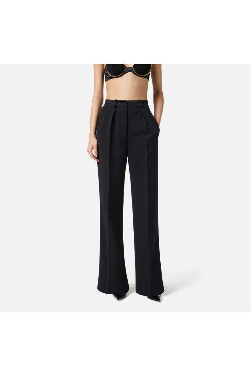 Pantaloni casual Elisabetta Franchi Elisabetta Franchi Trousers Black Femei (BM 19162056) 4