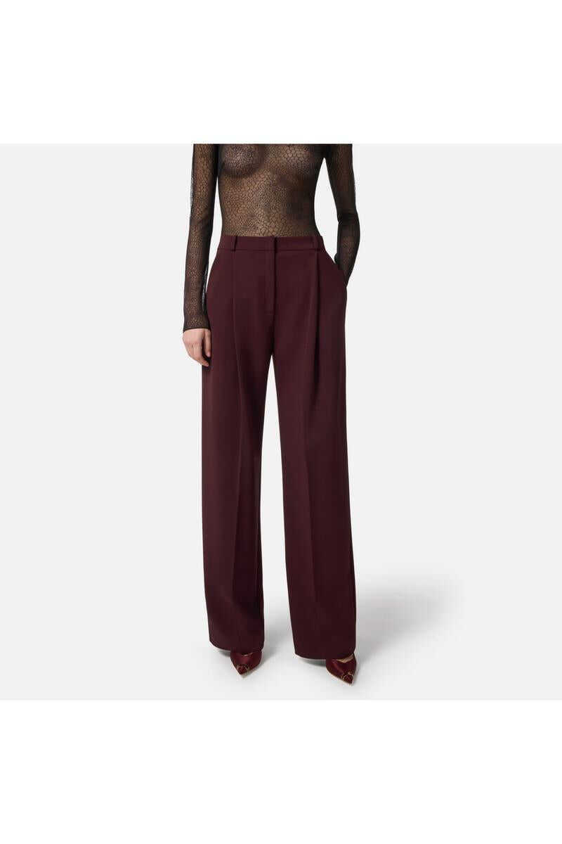 Pantaloni casual Elisabetta Franchi Elisabetta Franchi Trousers RED Femei (BM 19162068) 4