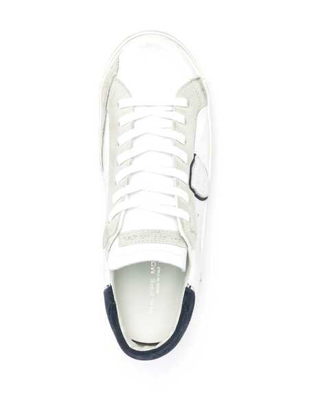 Sneakers Philippe Model Philippe Model Leather And Suede Sneakers WHITE/BLU Barbati (BM 19162194) 4