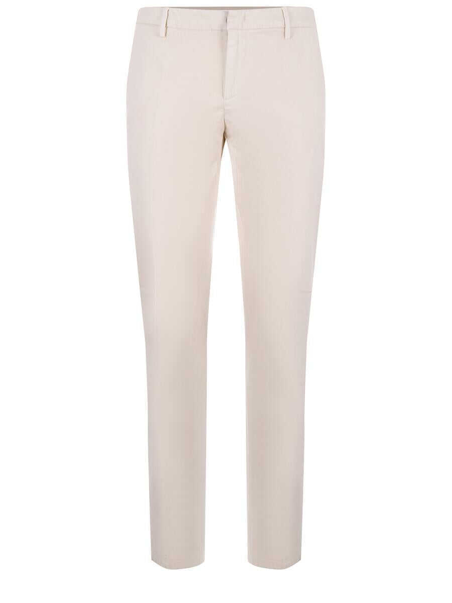 Pantaloni Dondup Dondup  Spiritissimo Stretch Gabardine Trousers Beige Barbati (BM 19162734) 1