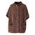 Diego M TEDDY CAPE WITH KNITTED DETAILS Brown