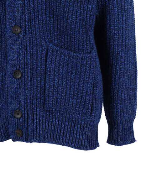 Cardigane Phi Fdl EXTRA FINE MERINO WOOL CARDIGAN Blue Barbati (BM 19163364) 3