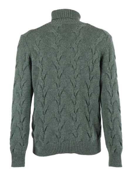 Pulovere Phi Fdl LS HIGH NECK SWEATER Green Barbati (BM 19163400) 2