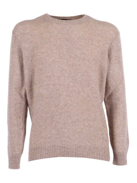 Pulovere Phi Fdl LONG SLEEVE CREW NECK SWEATER Beige Barbati (BM 19163415) 1