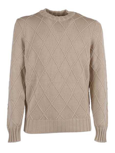 Pulovere Phi Fdl EXTRA FINE MERINO WOOL CREW NECK SWEATER Beige Barbati (BM 19163454) 1