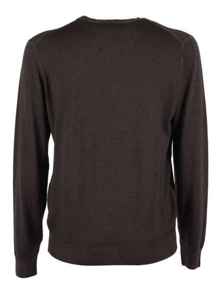 Pulovere Phi Fdl LS CREW NECK SWEATER Brown Barbati (BM 19163460) 2