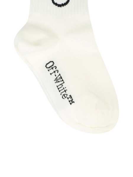 Sosete Off-White BOOKISH LONG SOCKS WHITE - BLACK White Baieti (BM 19163832) 2