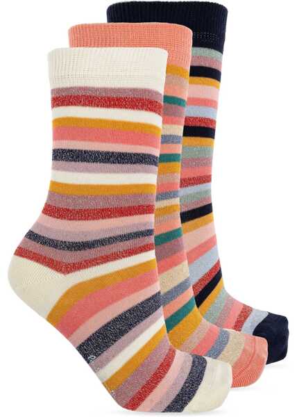 Sosete Paul Smith 3-Pack Socks Signature Stripe MULTICOLOUR Femei (BM 19164107) 4