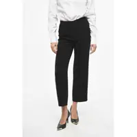 Pantaloni casual S Cropped Fit Viola Pants With Belt Loops Femei