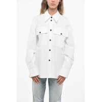 Camasi casual Cotton Missa Shirt With Front Pockets Femei